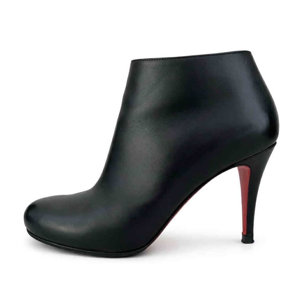 Christian Louboutin Belle- Black Leather Ankle Bootie